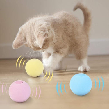 Catnip Training Ball Smart Cat Toy With Sound Cat Toys KittyNook